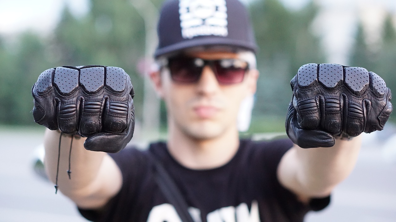 biker motorcycle biker gloves free photo